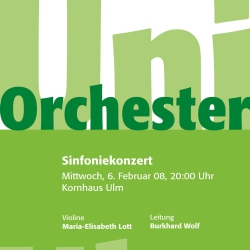 Uniorchester Ulm Plakat